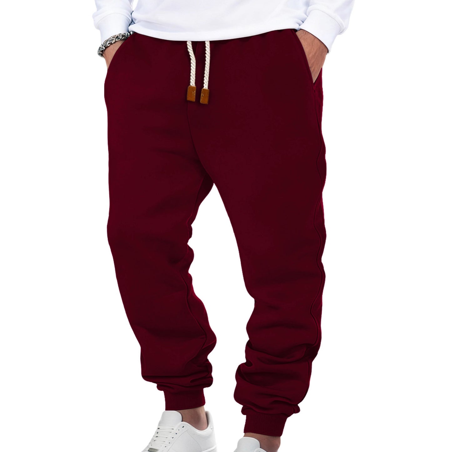 Men's Fleece-Lined Cuffed Sweatpants | Casual Joggers S-3XL, 8 Colours