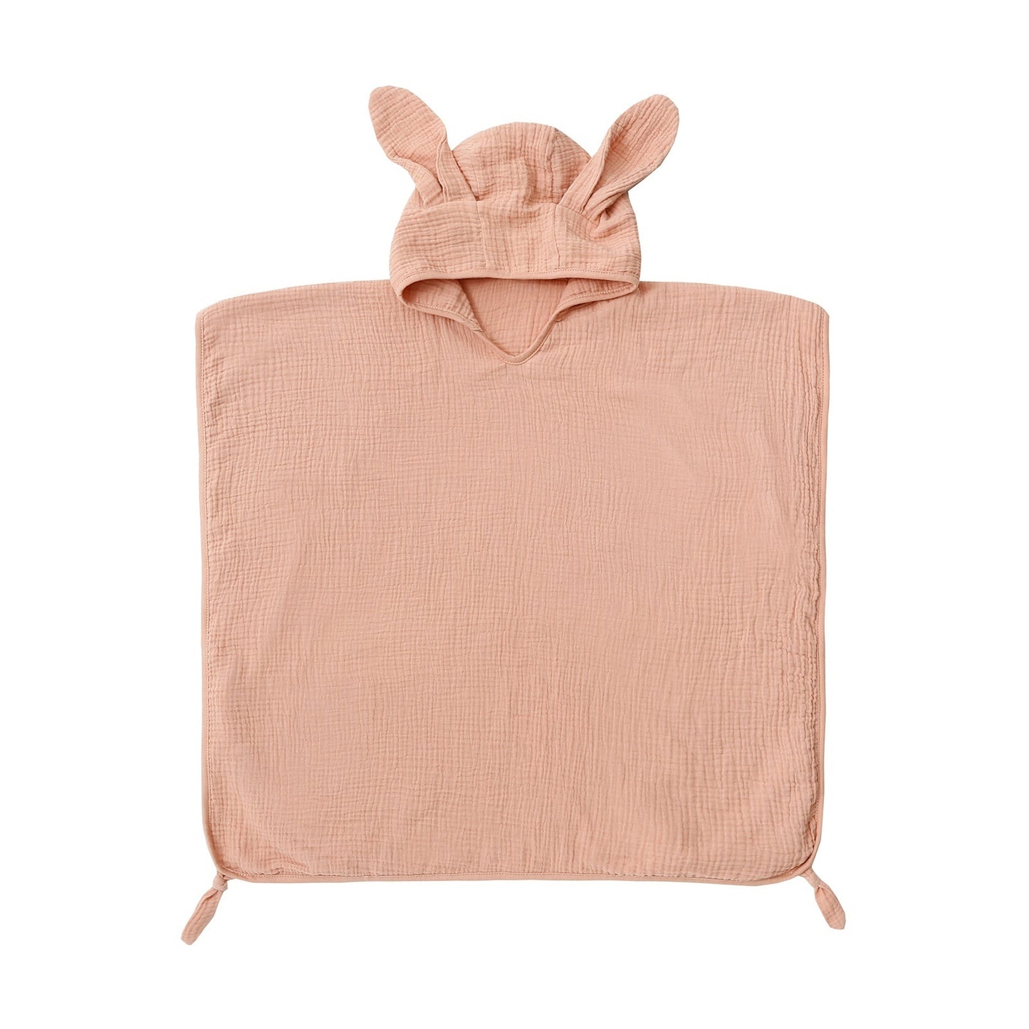 Children's 4-Layer Cotton Gauze Hooded Bath Towel | Wearable Poncho