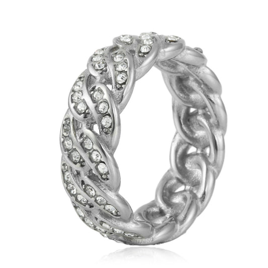 Personalized Punk Stainless Steel Chain Ring