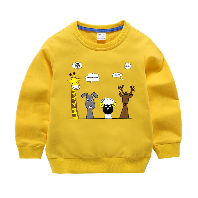 Children's Cotton Long Sleeve Sweatshirt | Boys & Girls Casual Top