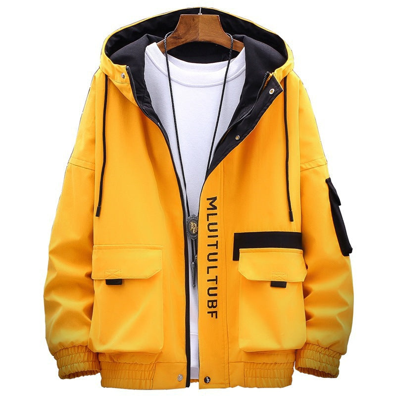 Men's Casual Polyester Jacket | Spring Autumn | M-4XL