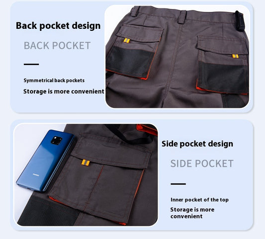 Men's Multi-Pocket Cargo Trousers | Dark Gray Workwear