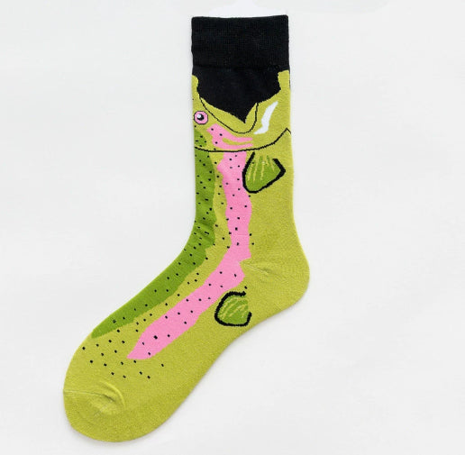 Unisex Animal Print Cartoon Tube Socks – 4 Designs