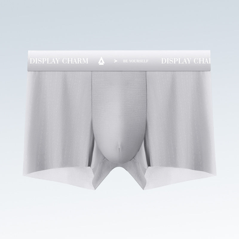 Men's Seamless Nylon Boxer Briefs – Breathable & Quick-Dry