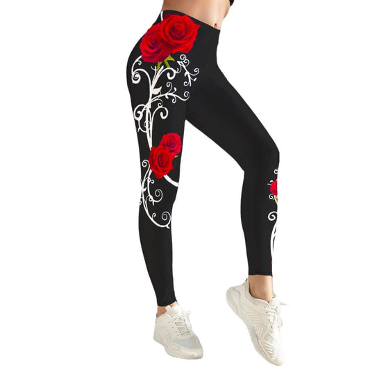 Women's Printed Cropped Leggings | High Stretch | 8 Prints | S-XL