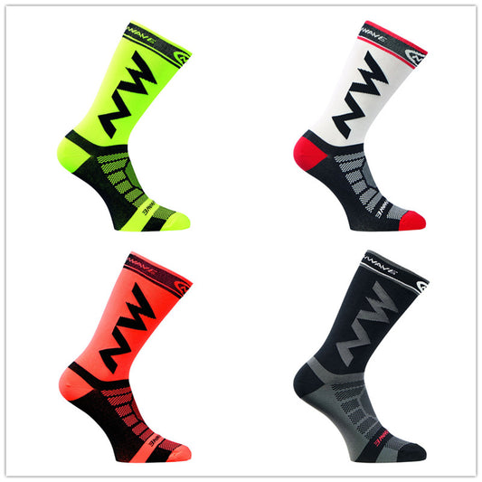 Nylon Knee-High Road Cycling Socks EU 39-45 – 5 Colours