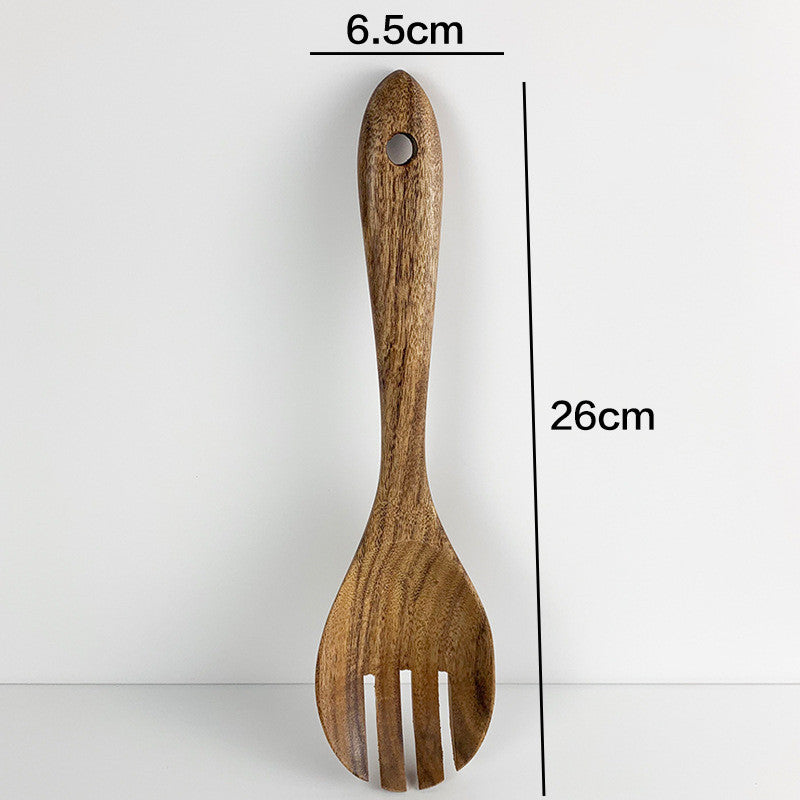 Natural Wood Kitchen Utensil Set
