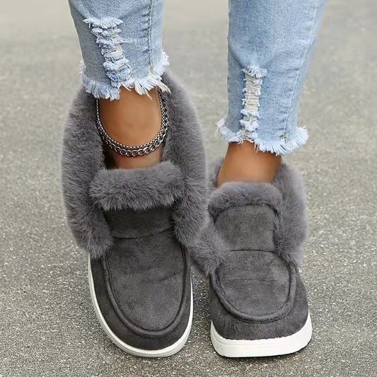 Women's Fleece-Lined Short Snow Boots
