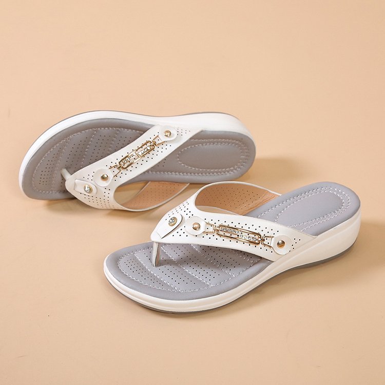 Women's Platform Wedge Flip-Flop Beach Sandals | 4 Colours | EU 35-43