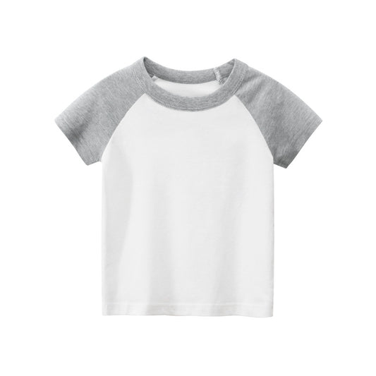 Children's Short Sleeve Solid Colour T-Shirt | 100% Cotton, Unisex