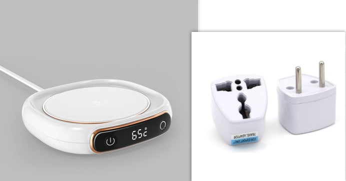 Desktop Mug Warmer Coaster — Smart Heating Pad for Coffee, Tea & Hot Drinks