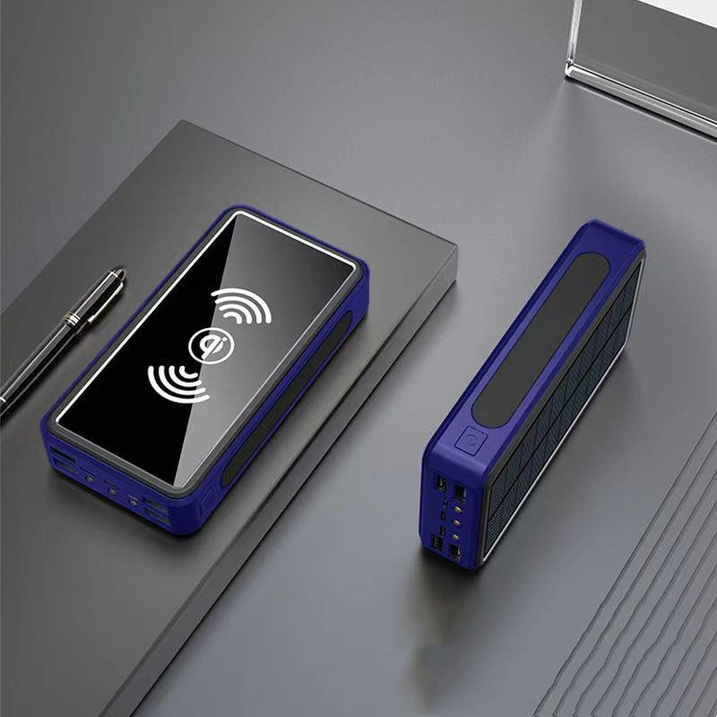 Outdoor Solar Power Bank – Wireless & Fast Charging 50000mAh, 80000mAh & 100000mAh with Flashlight