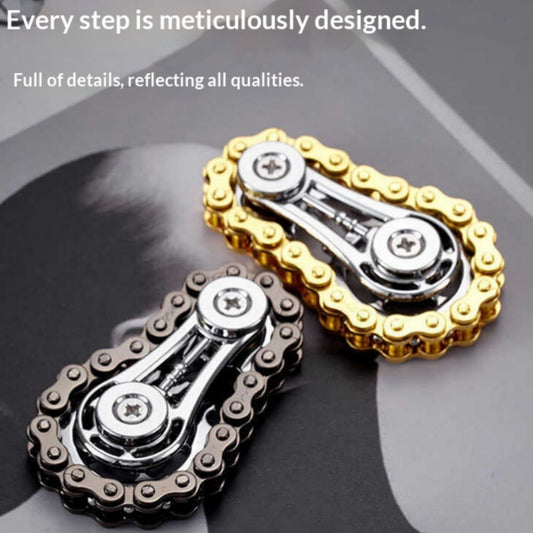 Metal Gear Chain Wheel Spinner Stress-Relief Toy | Alloy