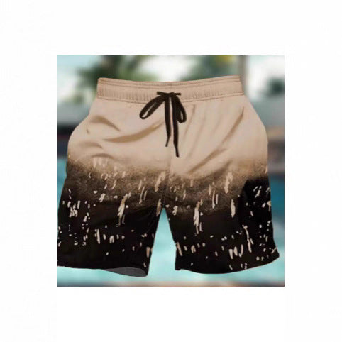 Men's 3D Print Beach Shorts