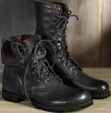 Unisex Mid-Calf Knight Boots – Square Heel