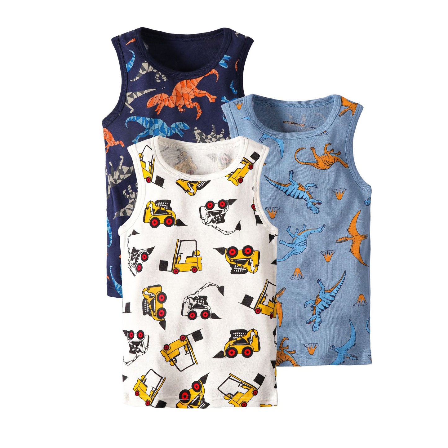 Children's Cartoon Print Knitted Vest | Sleeveless Cotton Top Ages 3–8