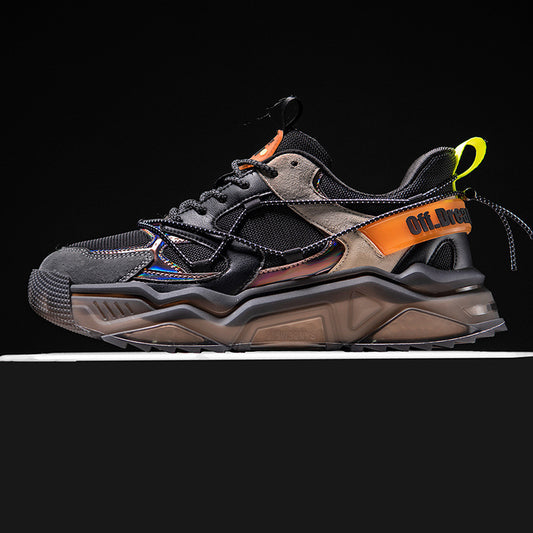 Men's Colour Block Sports Trainers | Pigskin Upper | TPU Sole | EU 39-45