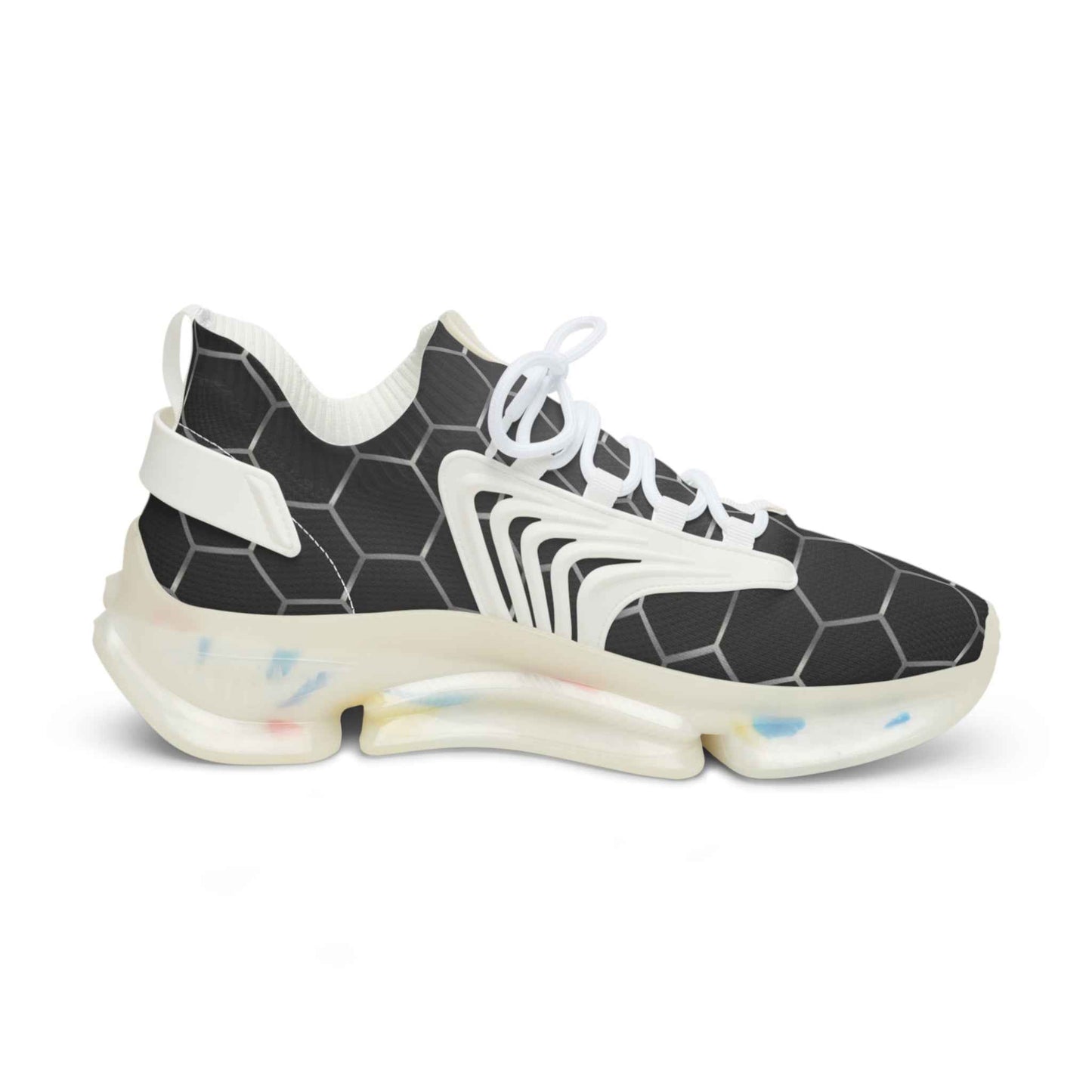 Hex-Pattern Mesh Sneakers – Lightweight Men's Athletic Shoes