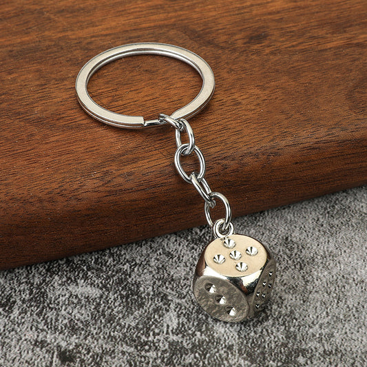 Zinc Alloy Playing Cards, Dice & Mahjong Keychain