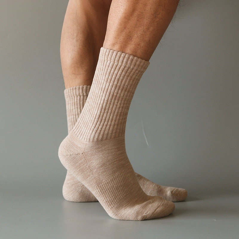 Men’s Combed Cotton Towel-Lined Running Socks EU 40-43 – 5 Colours