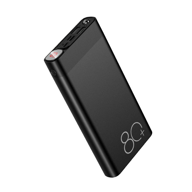 Slim Alloy Power Bank with LCD Display – Fast Charging 10000mAh & 20000mAh