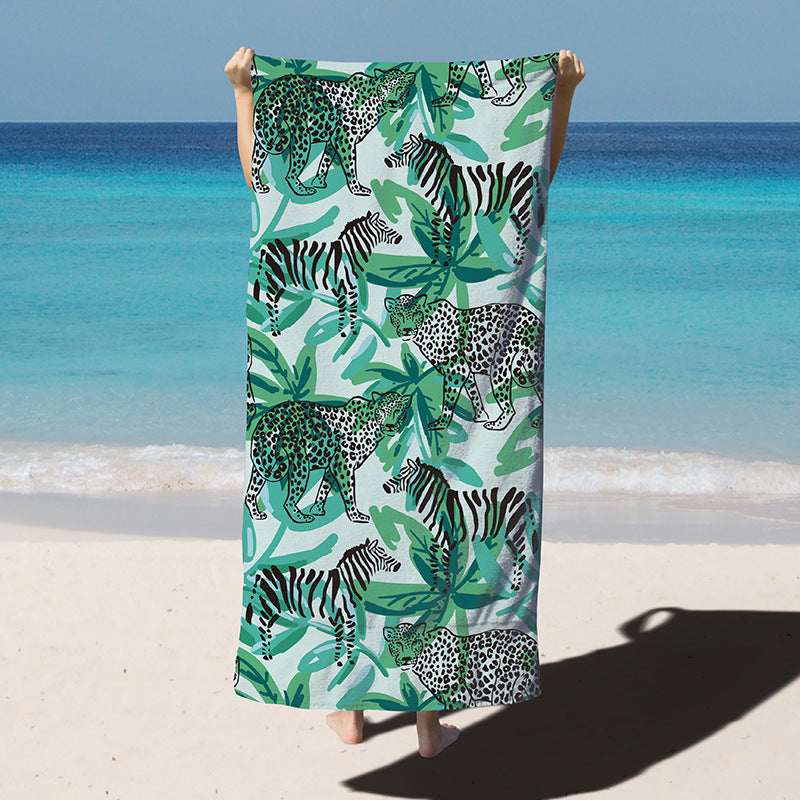 Printed Microfibre Beach Towel | Quick-Dry | 10 Bold Designs | 180×90cm