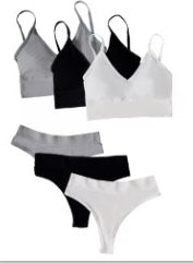 Triangle Cup Push-Up Knicker 3-Pack | S-XL | 3 Colour Sets