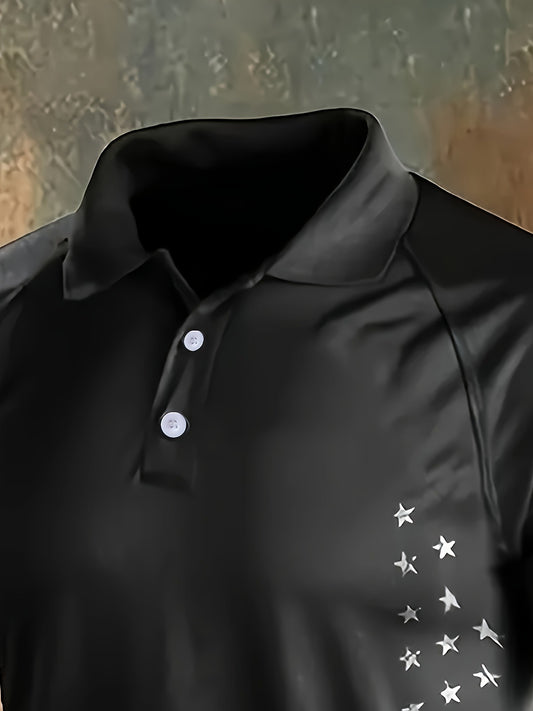 Men's Striped Long Sleeve Loose Fit Top | Dark Grey
