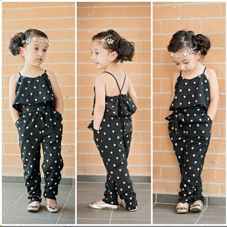 Girls Cotton Sleeveless Polka Dot Jumpsuit | Ages 2–7 | Kids Summer Outfit