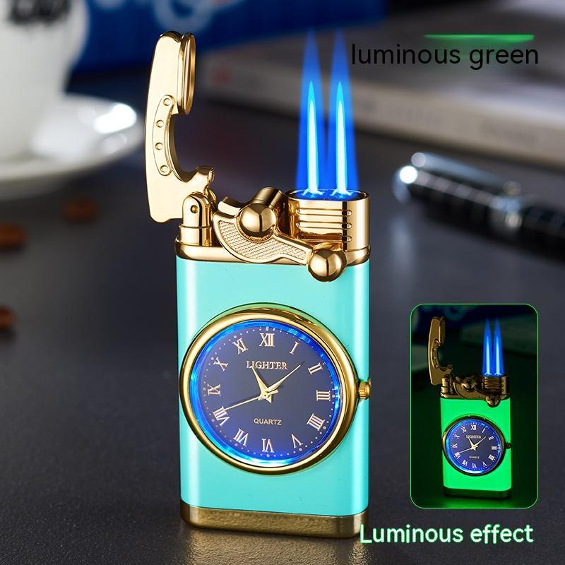 2-in-1 Watch Lighter with Butane Torch Flame