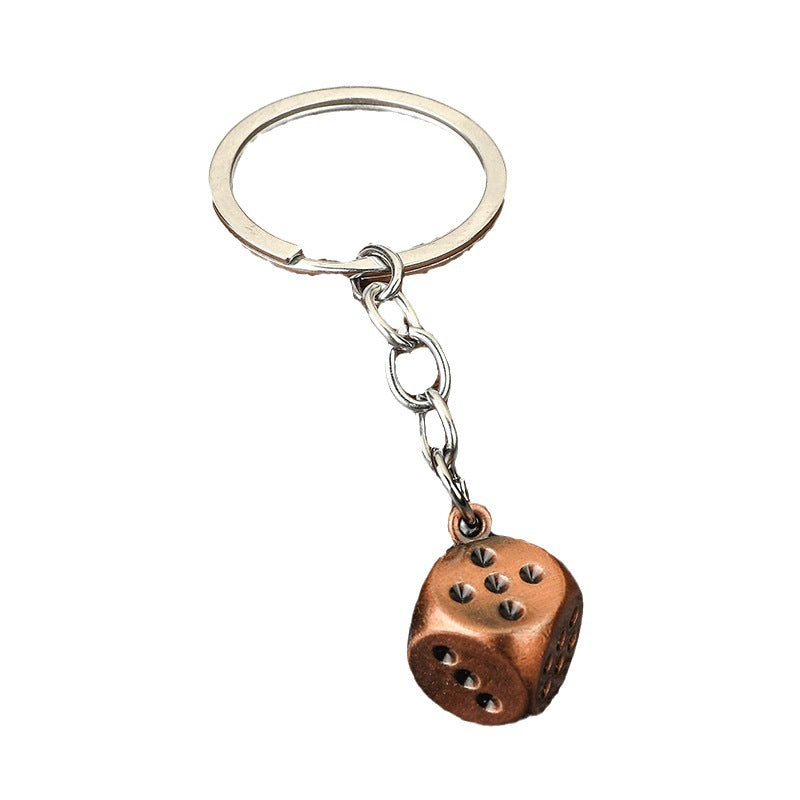 Zinc Alloy Playing Cards, Dice & Mahjong Keychain