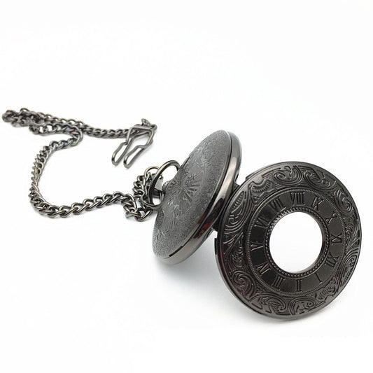 Classic Roman Numeral Dual Display Pocket Watch – World Time