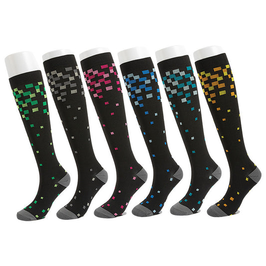 Sports Compression Socks – Nylon Jacquard Cycling & Running Socks
