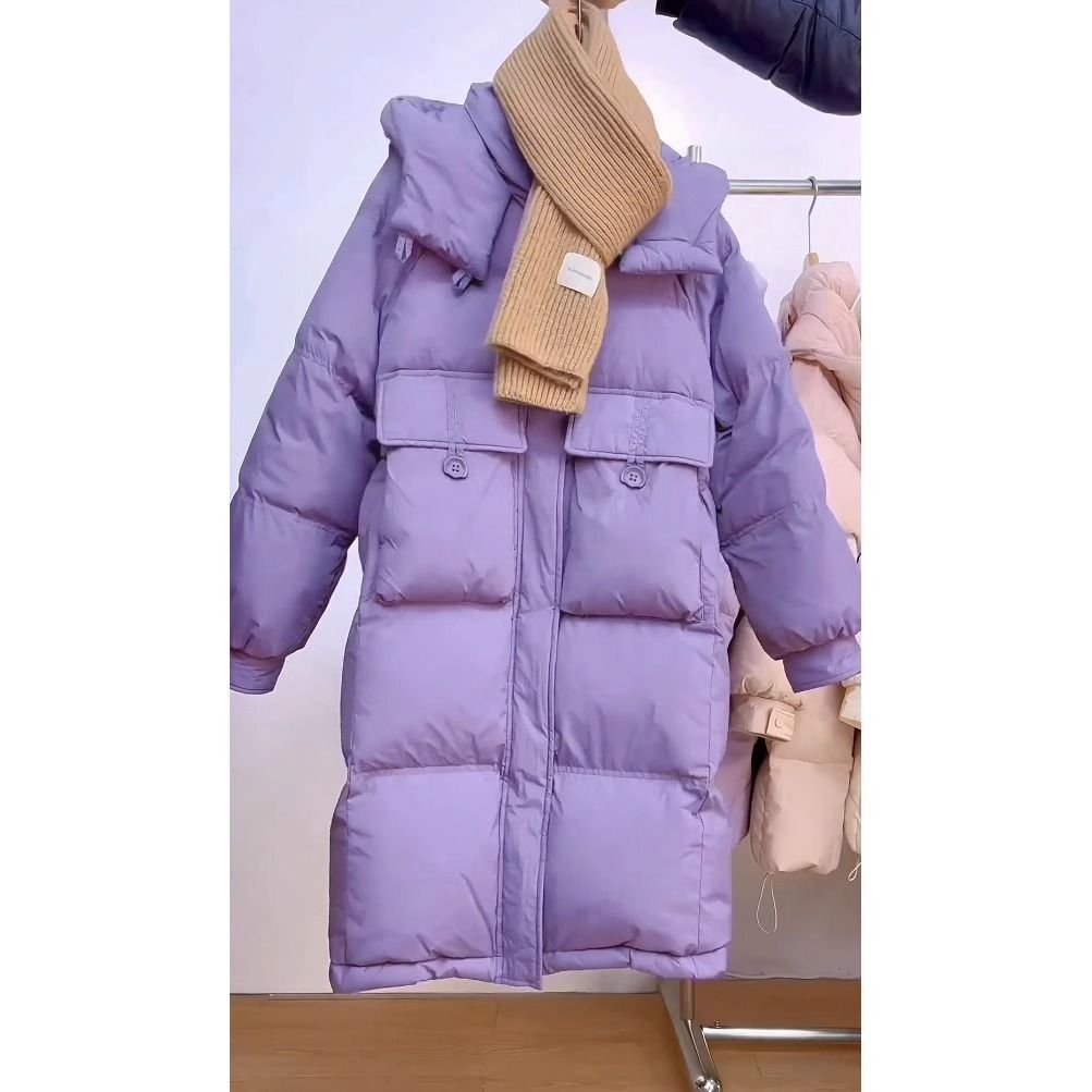 Women's Padded Cotton Jacket - Long Sleeve Winter Coat