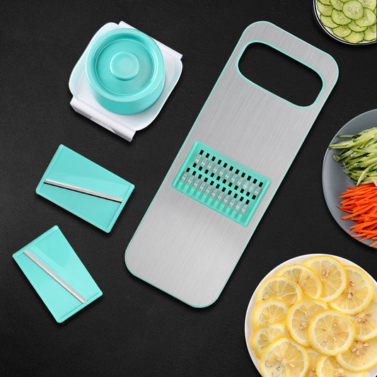 Multifunctional Kitchen Grater Set – Stainless Steel Interchangeable Blades
