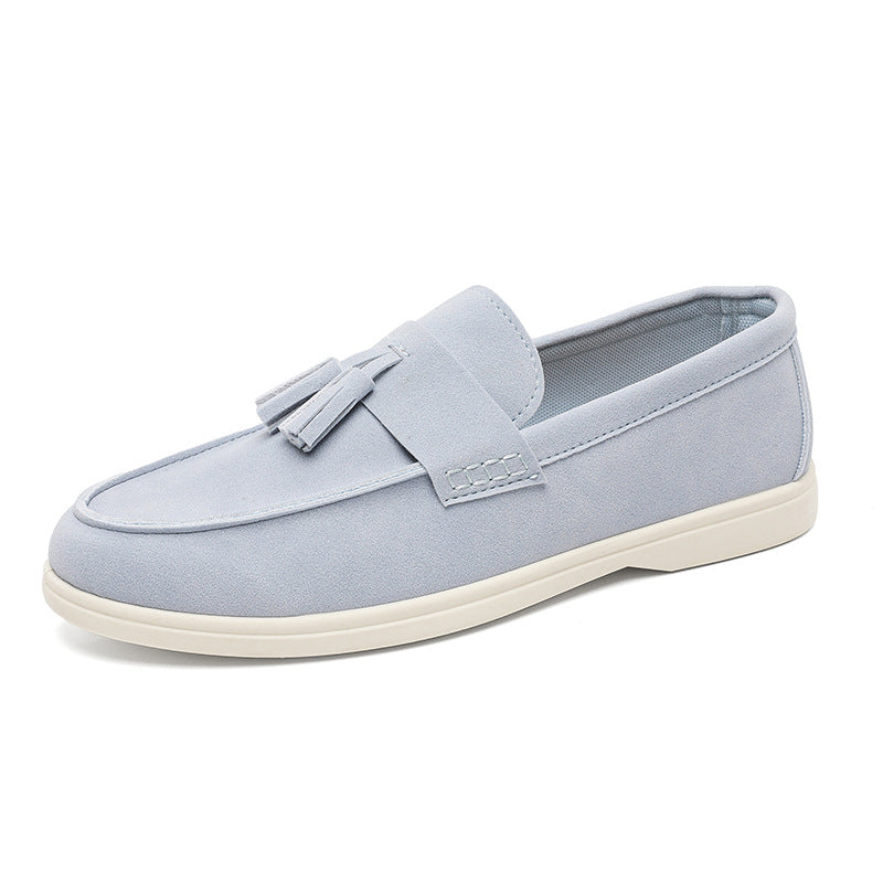 Men's Suede Tassel Brogue Slip-On Loafers | EU 39-45