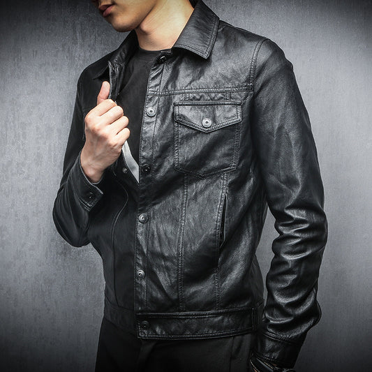Men's PU Faux Leather Biker Jacket – Slim Fit | Fleece-Lined Option | M–4XL