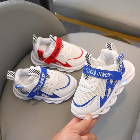 Kids' Alphabet Webbing Mesh Trainers – Breathable & Casual
