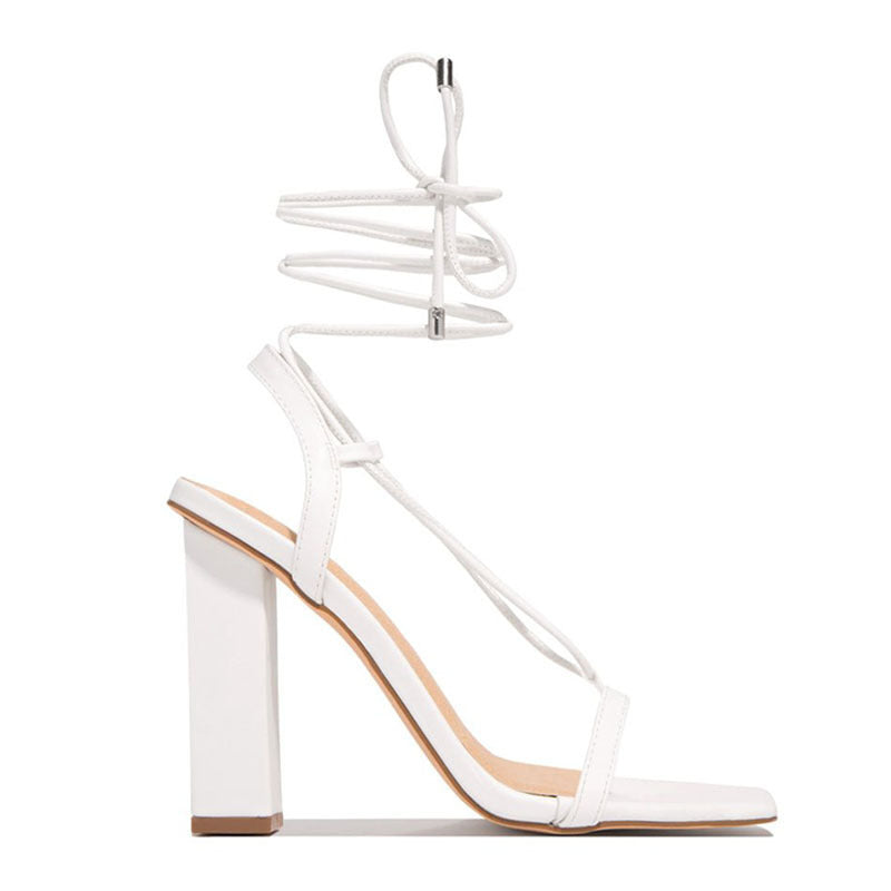 Women's Peep Toe Buckle Strap Heeled Sandals | 4 Colours | EU 36–43