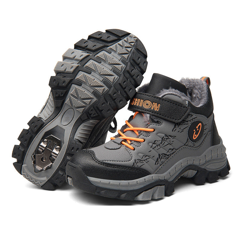 Children's Faux Leather Hiking Shoes – EU 30–40
