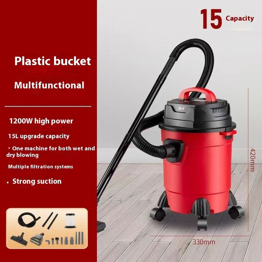1200W Wet & Dry Vacuum Cleaner | 15L Bucket | 9-Piece Set