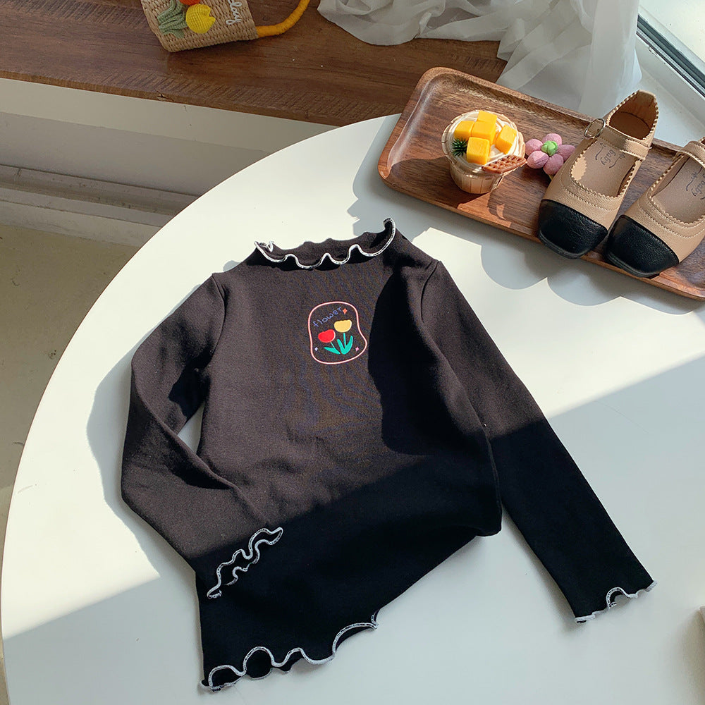 Girls' Long Sleeve Cotton T-Shirt – 5 Colours | Ages 2–12