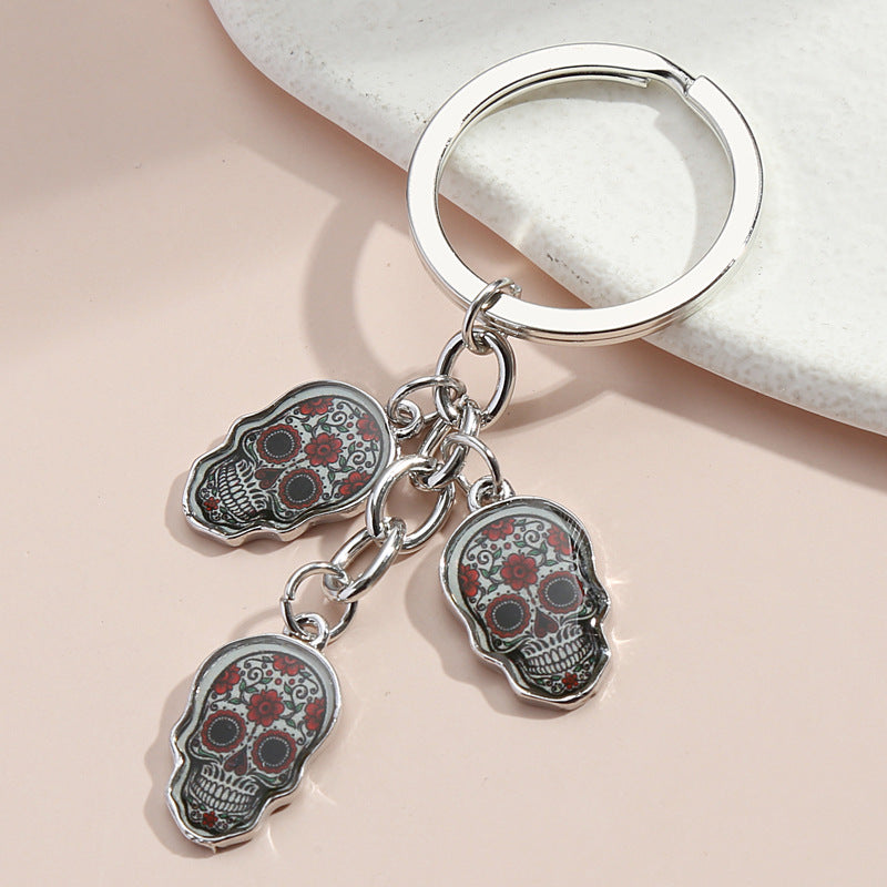 Dripping Oil Alloy Charm Keychain | Owl, Ladybug & Ghost Face | JP Collections