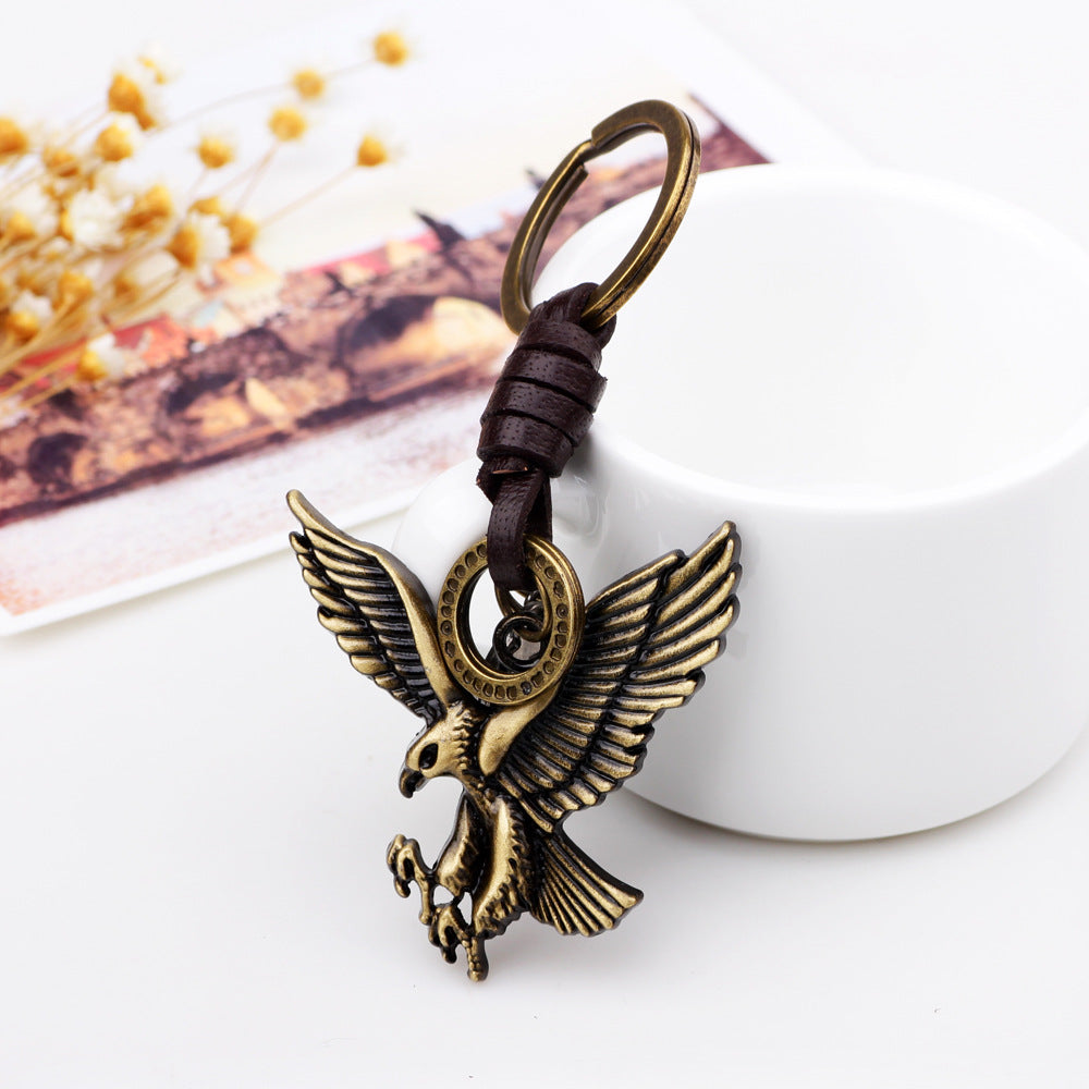 Gold Eagle Wings Metal Keychain | Statement Accessory