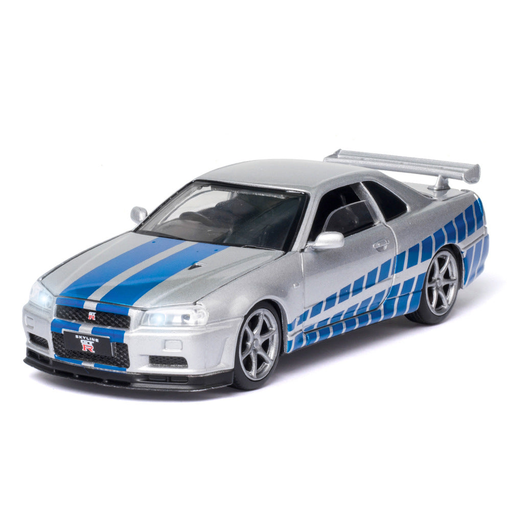 1:32 Nissan Skyline GTR34 Die-Cast Model Car - Sound & Light