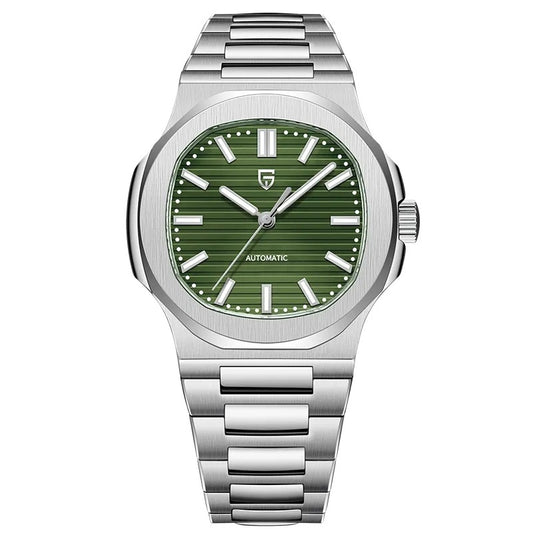 Men's Automatic Mechanical Watch | Barrel-Shaped | Stainless Steel