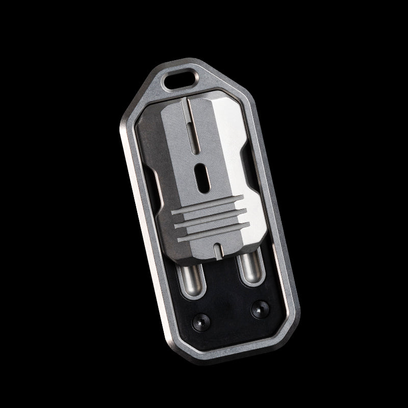 Sound Wave Push Card Metal Fingertip Decompression Toy