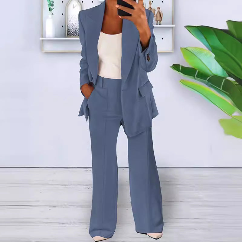 Women's Slim-Fit Professional Trousers | Patchwork Detail | S–5XL
