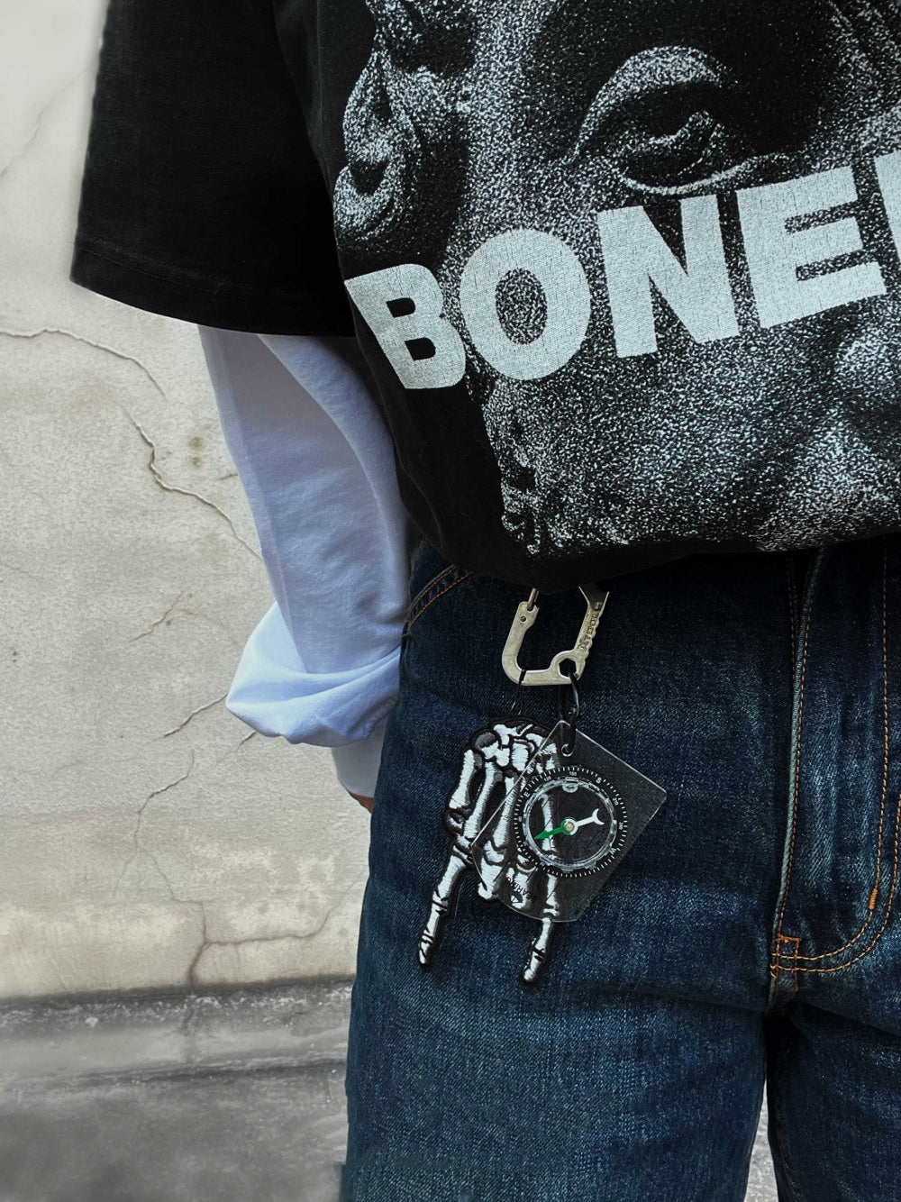 Skull Carabiner Keychain | Bold Bag Charm