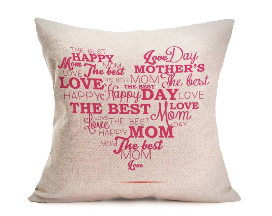 Mother's Day Flannel Cushion Cover | Soft Velvet | 43cm